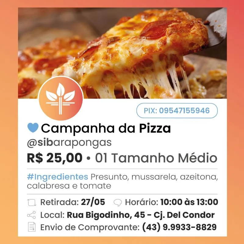 Imagem da campanha Campanha da Pizza