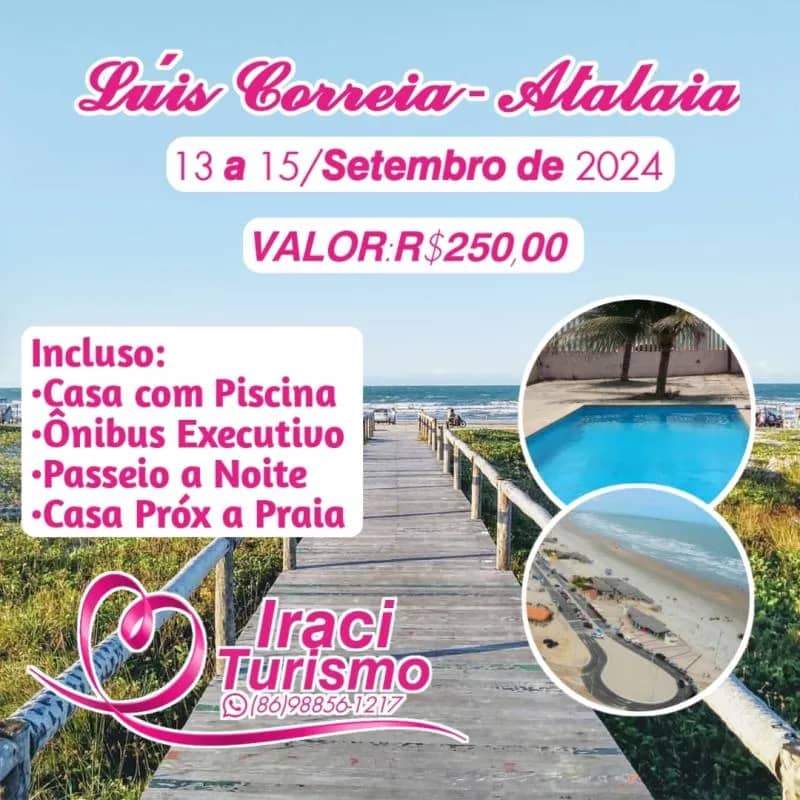 Imagem da campanha Rifa Premiada de 2 Passagens para Luis Correia