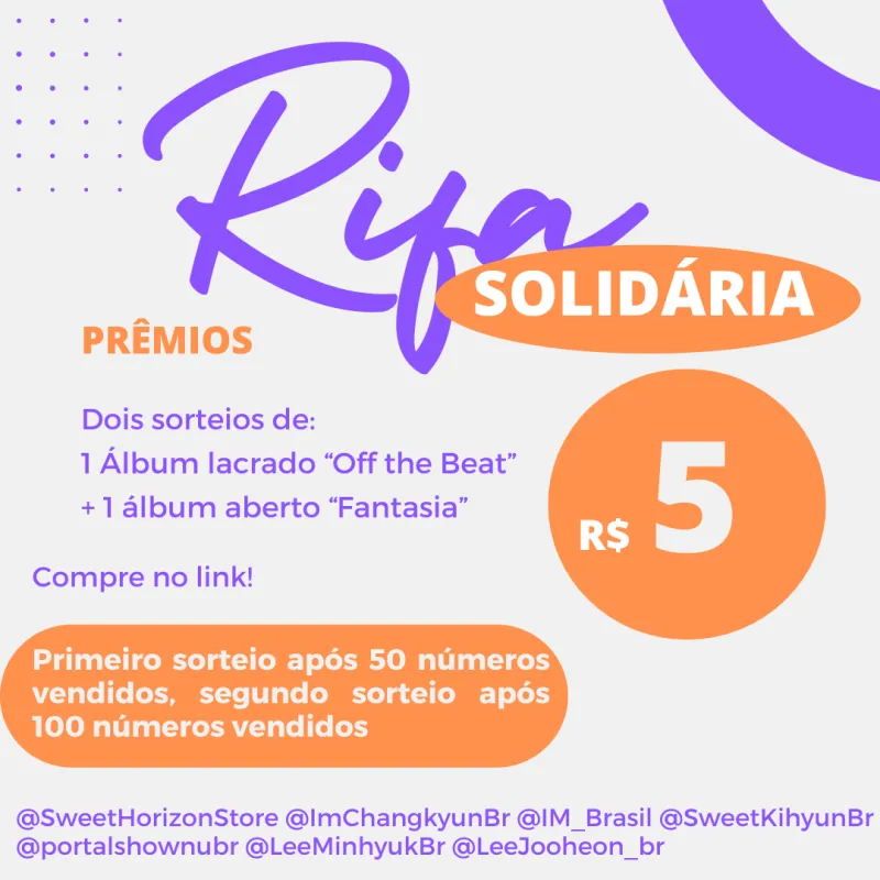 Imagem da campanha Rifa solidária Monbebe