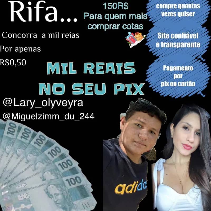 Imagem da campanha MIL REAIS NO SEU PIXXXX