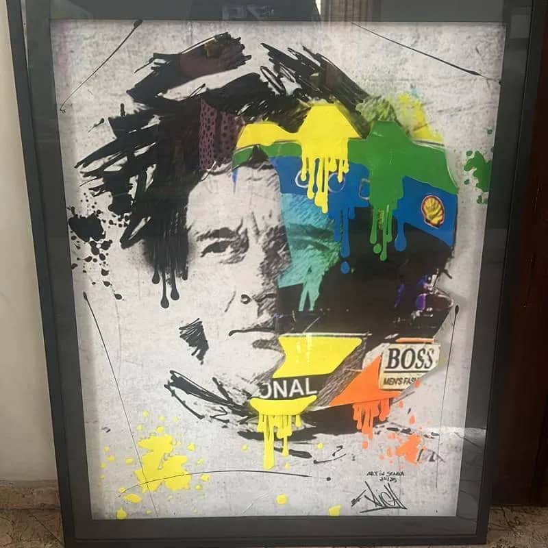 Imagem da campanha Quadro Ayrton Senna