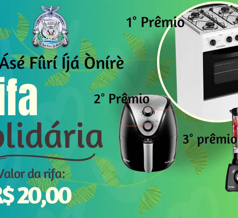 Imagem da campanha Rifa Solidária