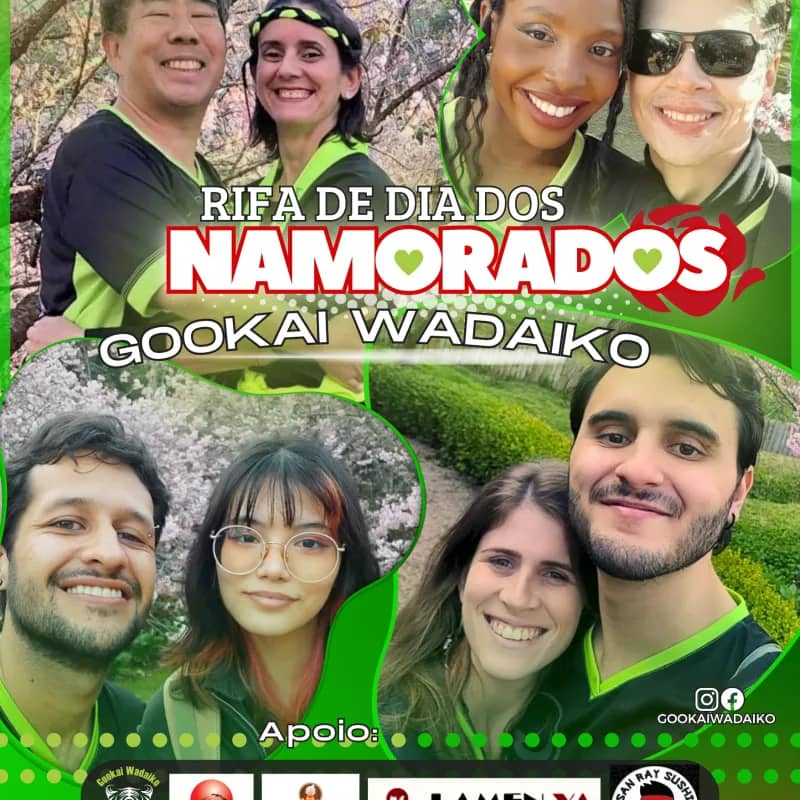 Imagem da campanha Rifa de Dia dos Namorados Gookai Wadaiko