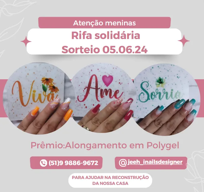 Imagem da campanha Rifa Solidária