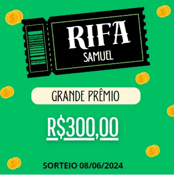 Imagem da campanha Sorteio de R$300,00 (Trezentos Reais)