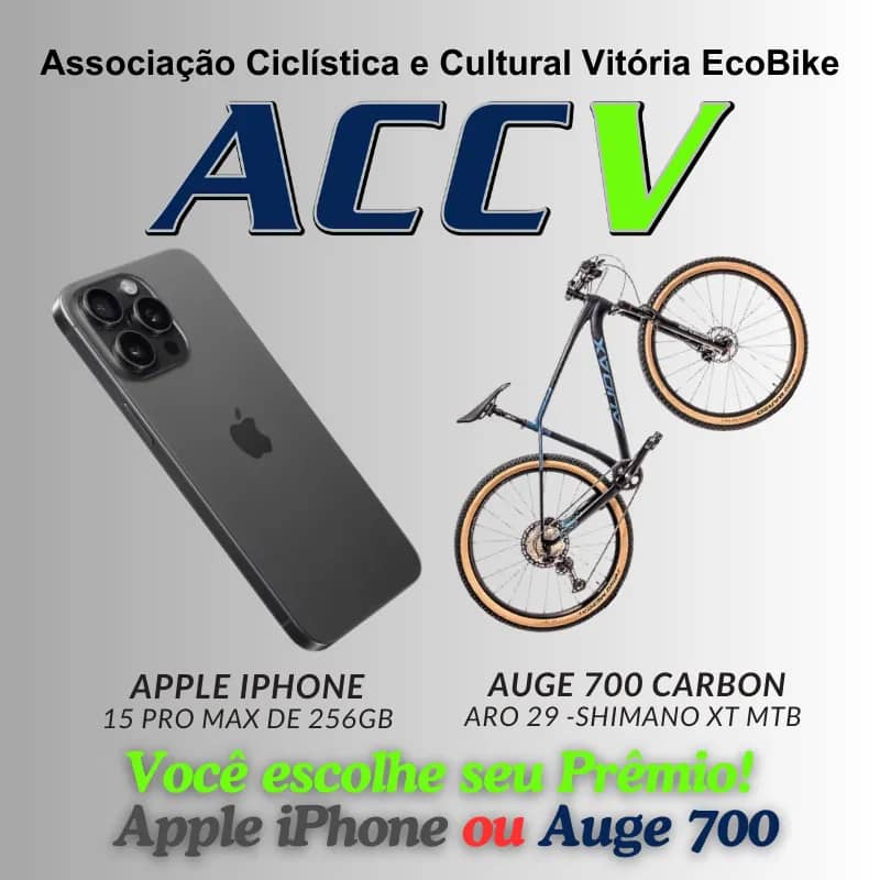 Imagem da campanha Iphone 15 ProMax - Auge 700 Carbon  - Ajude à ACCV