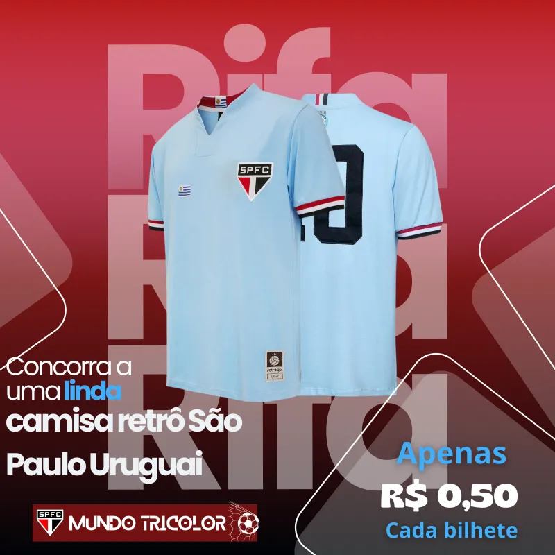 Imagem da campanha Paixão São-Paulina: Concorra à Camisa Retrô do SPFC!