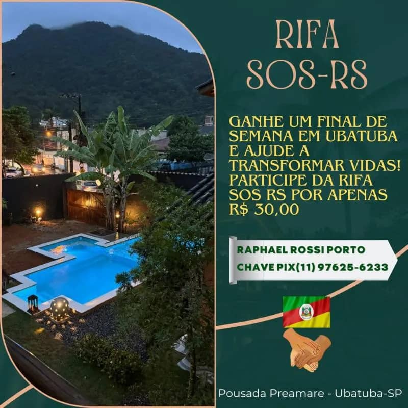 Imagem da campanha 🏖️ Rifa Beneficente SOS RS 🏖️