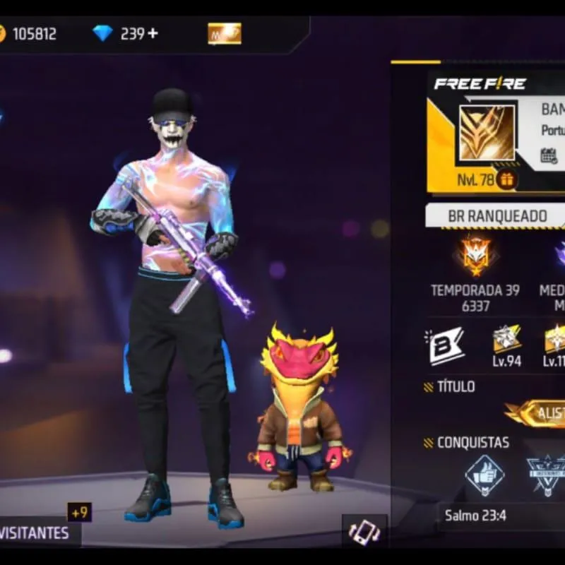 Imagem da campanha Conta FF nível 78