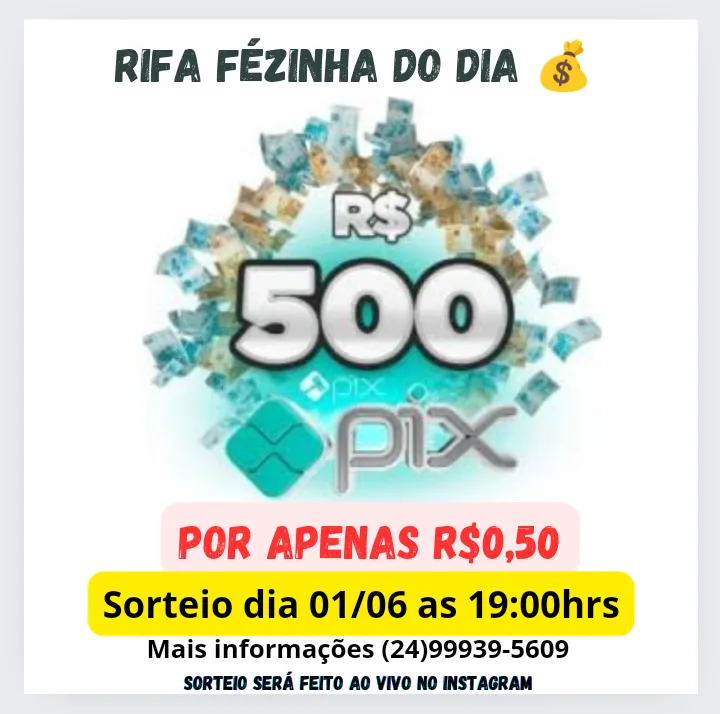 Imagem da campanha Feziinha do dia valendo 500tão 💰💰🤑