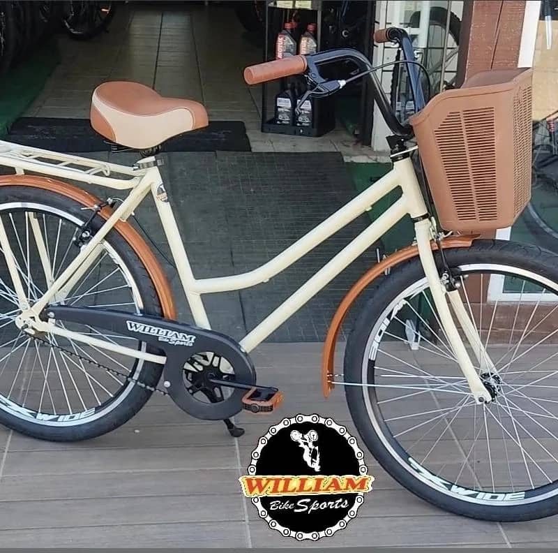 Imagem da campanha Rifa Solidária de uma bicicleta feminina