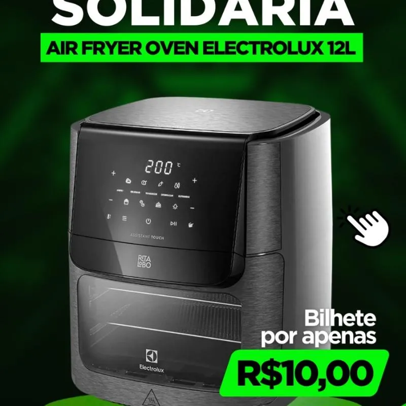 Imagem da campanha Rifa Airfryer Oven Eletrolux 12L