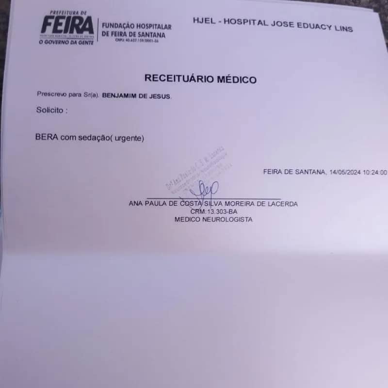 Imagem da campanha Exame chamado bera com sedação