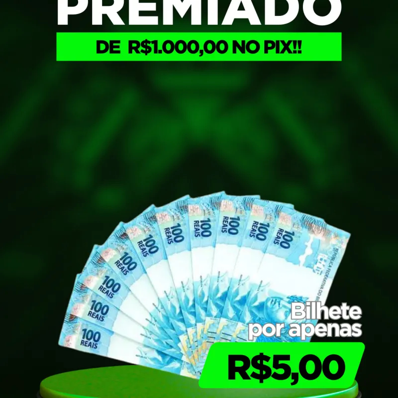 Imagem da campanha SORTEIO DE R$1.000,00 NO PIX