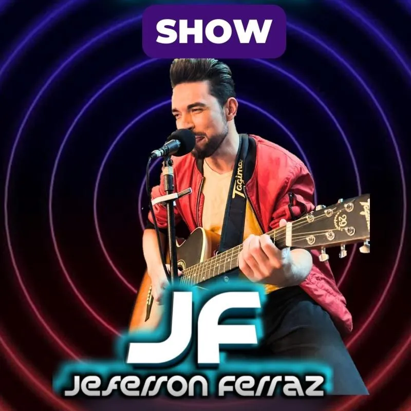 Imagem da campanha sorteio Show intimista Jeferson Ferraz + pix