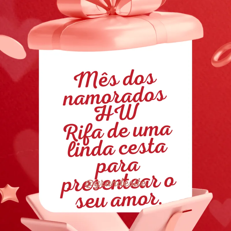 Imagem da campanha MÊS DOS NAMORADOS HW