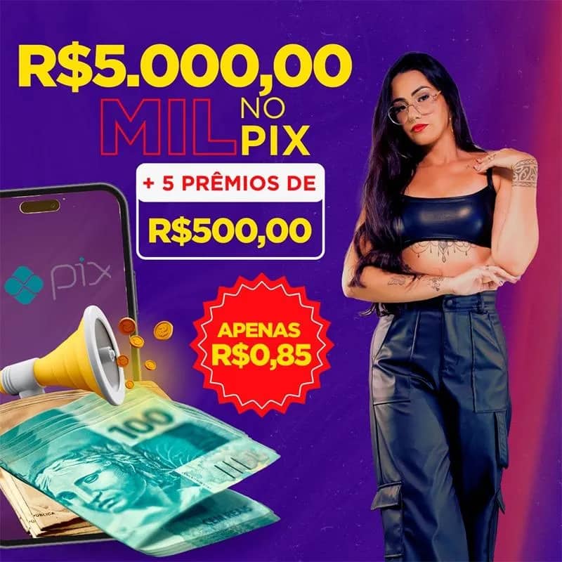 Imagem da campanha Rifa valendo 5.000 mil no Pix