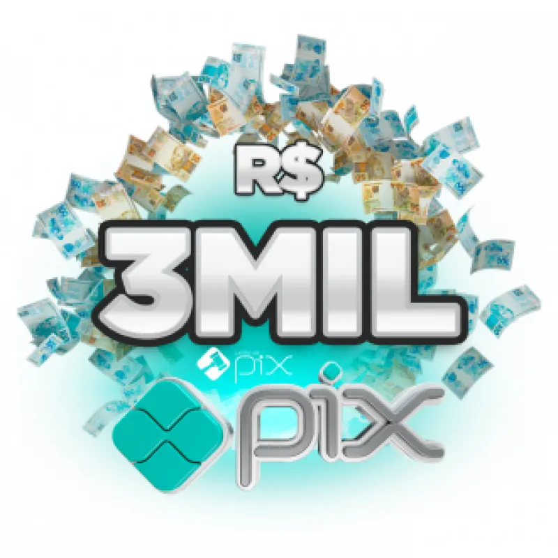 Imagem da campanha R$ 3.000 no pix 🍀