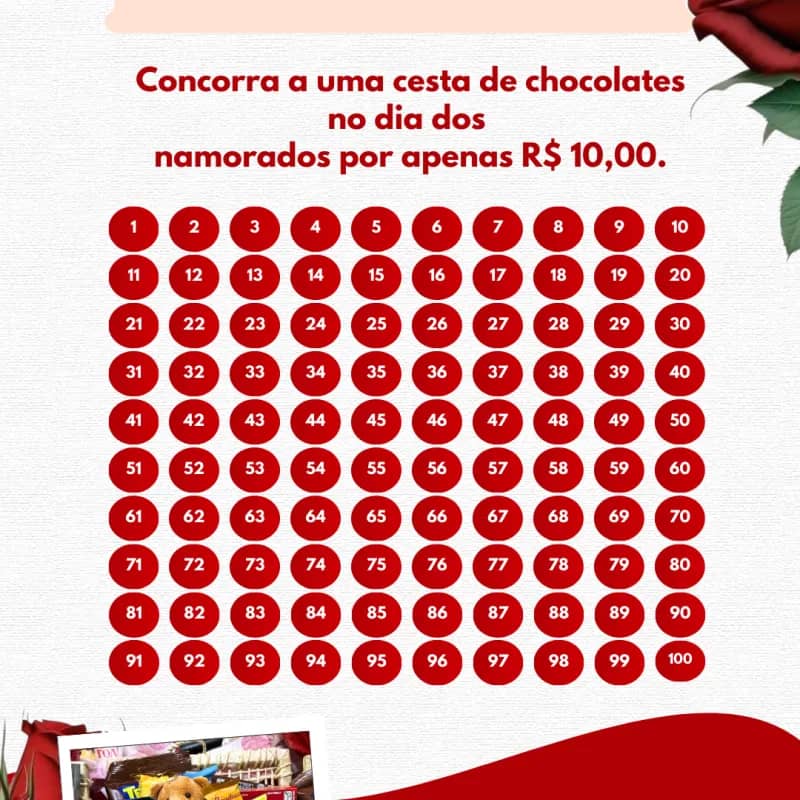 Imagem da campanha Sorteio dia dos namorados