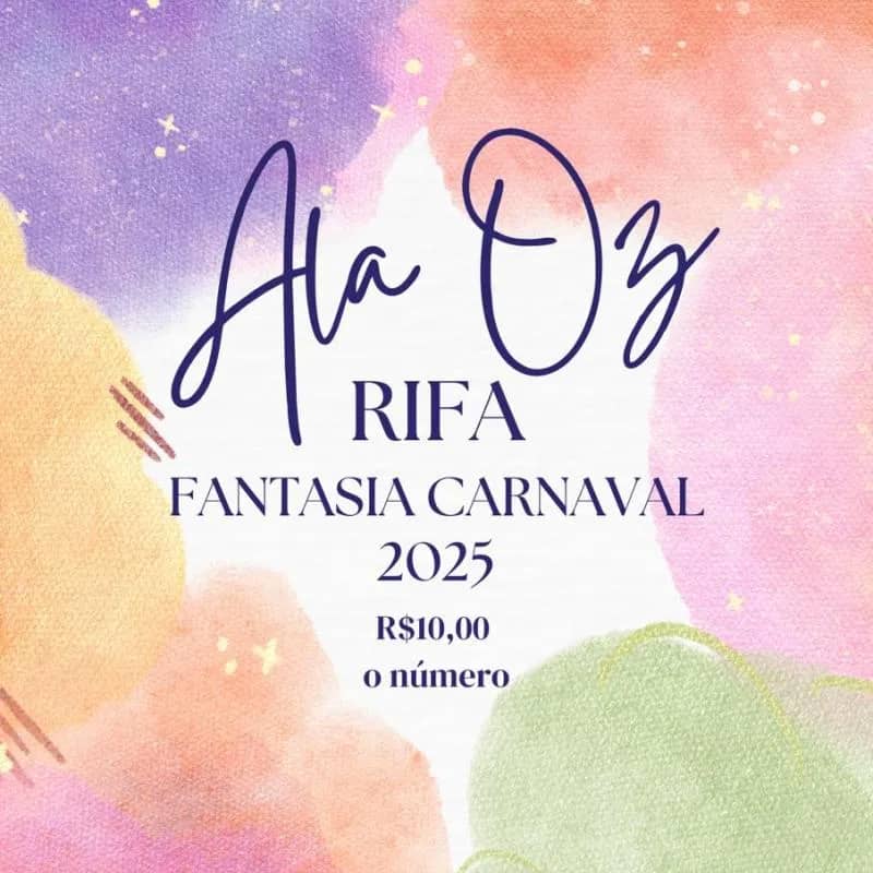 Imagem da campanha RIFA - FANTASIA OZ
