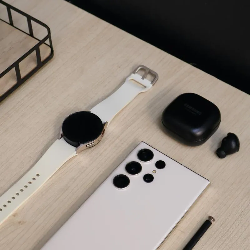 Imagem da campanha 1 Galaxy s23 ultra 1TB+ 1 galaxy watch 5 + 1 galaxy buds 2 pro