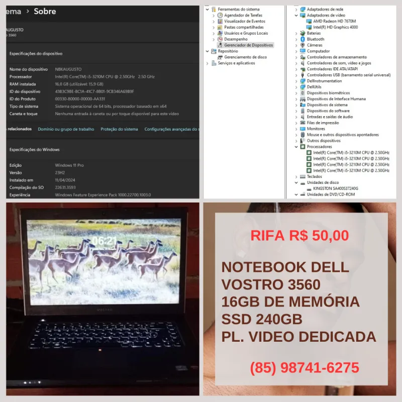 Imagem da campanha RIFA PARA AJUDAR FAMILIARES DA ENCHENTE
