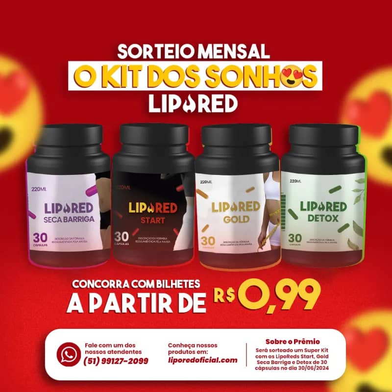 Imagem da campanha O Kit dos Sonhos LipoRed