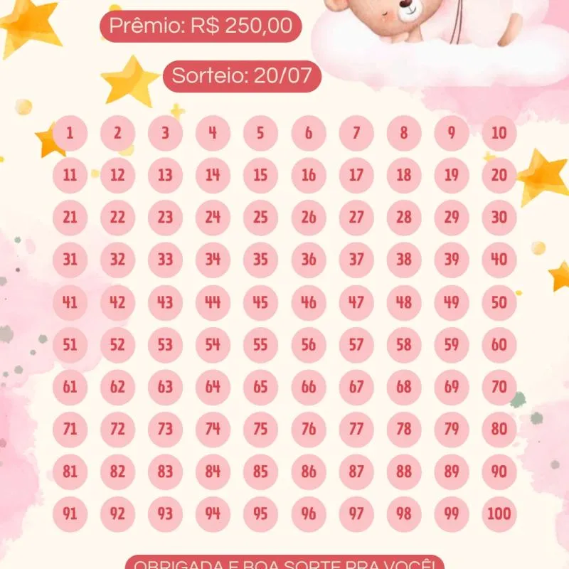 Imagem da campanha Chá rifa da agatha