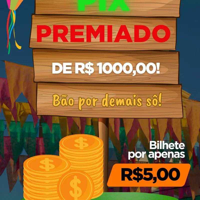 Imagem da campanha R$1000,00 no pix!