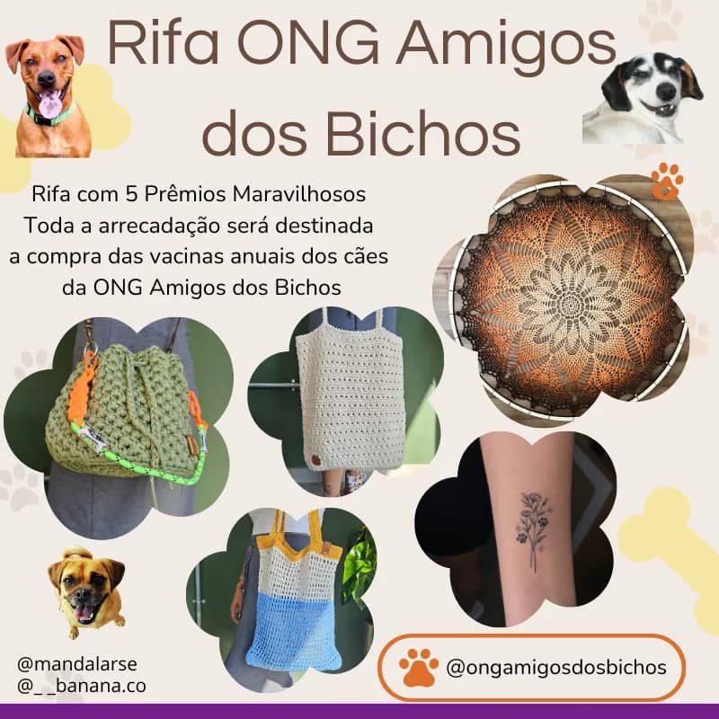 Imagem da campanha Vacinas Ong Amigos dos Bichos