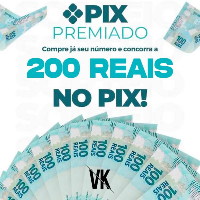 Imagem da campanha Sorteio de 200 Reais no Pix