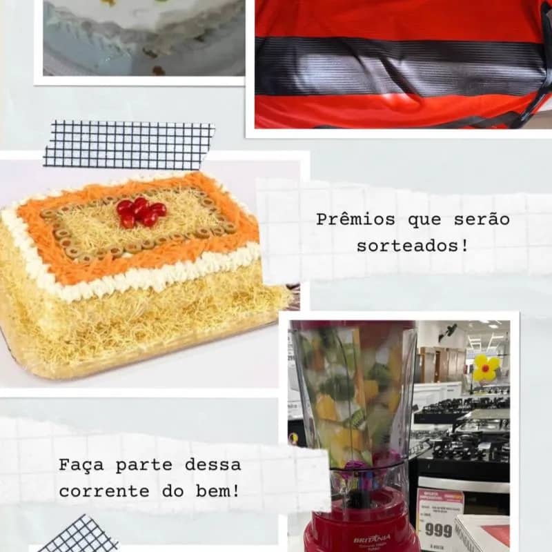 Imagem da campanha Rifa solidária