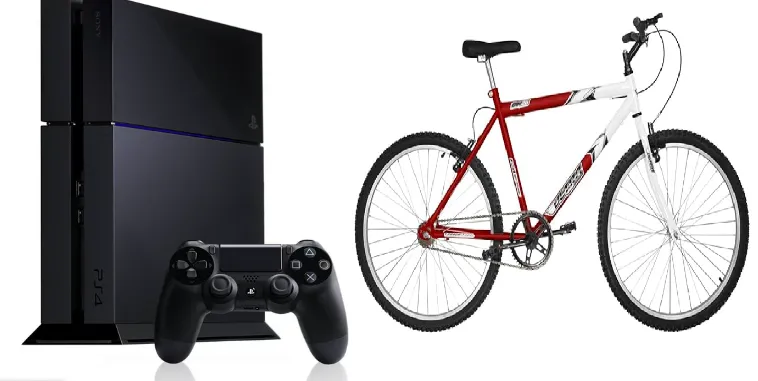 Imagem da campanha 1º - PS4 / 2º BIKE