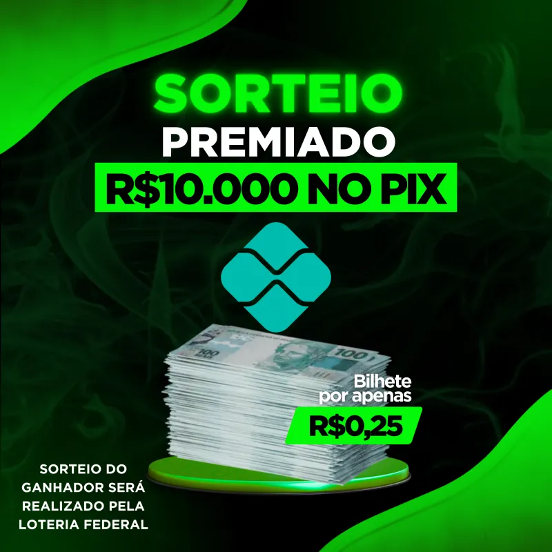 Imagem da campanha Com apenas R$0,25 você pode Ganhar R$10.000 no PIX