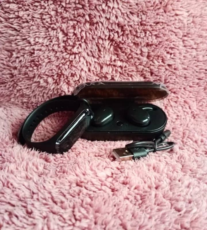 Imagem da campanha Kit relógio digital a prova de água + fone de ouvido via bluetooth inteligente com impressão digital