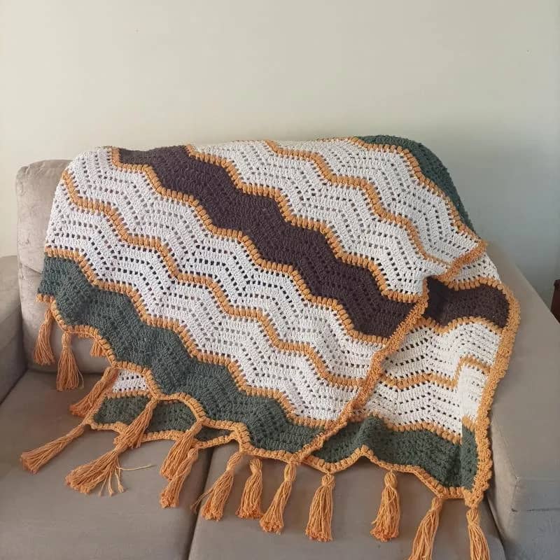 Imagem da campanha Manta artesanal toda confeccionada em crochê