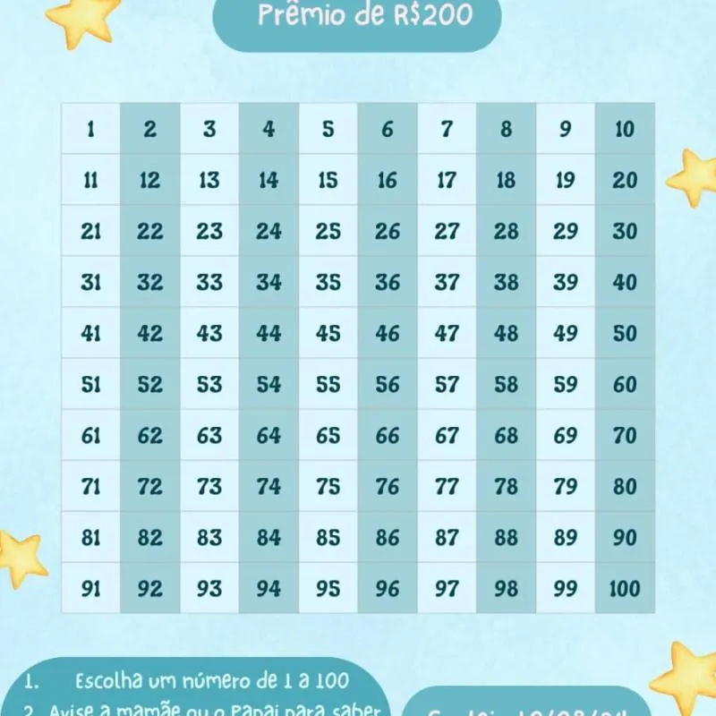 Imagem da campanha Chá rifa do Mattheo