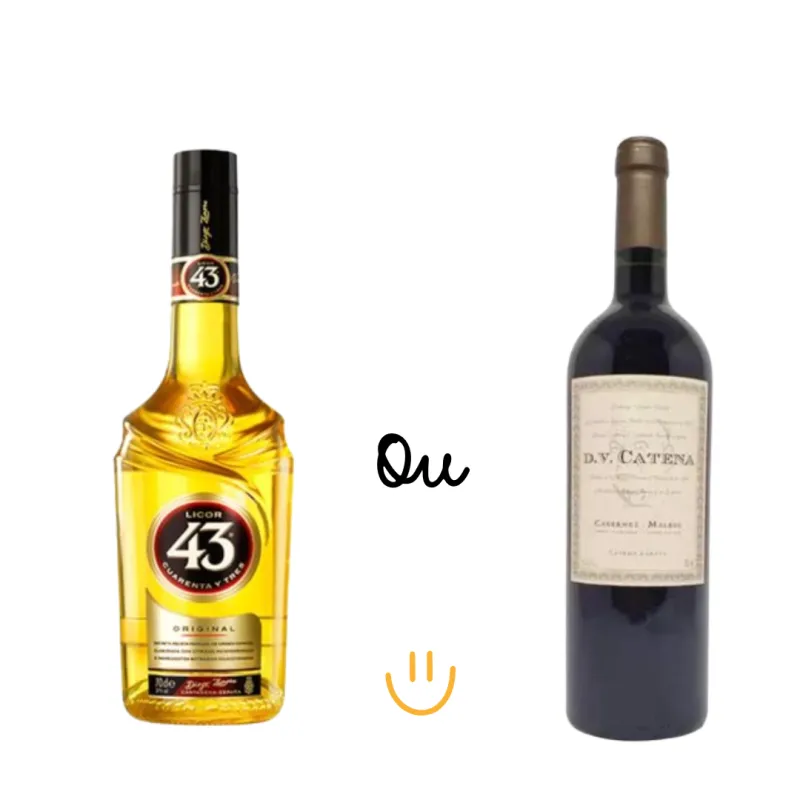 Imagem da campanha Rifa Licor 43 ou Vinho DV Catena
