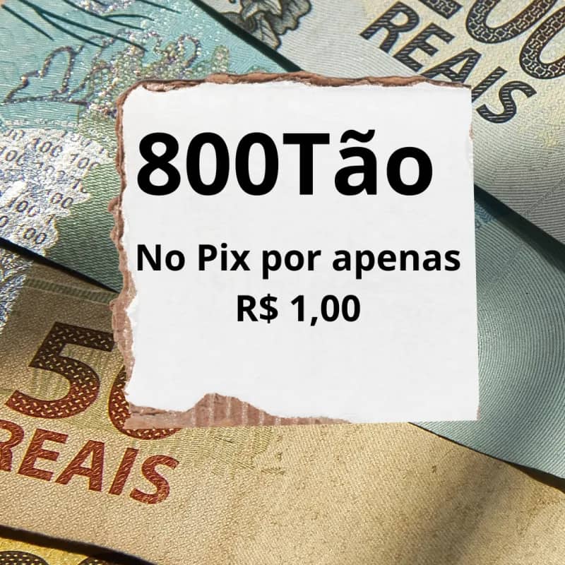 Imagem da campanha 800Tão no pix