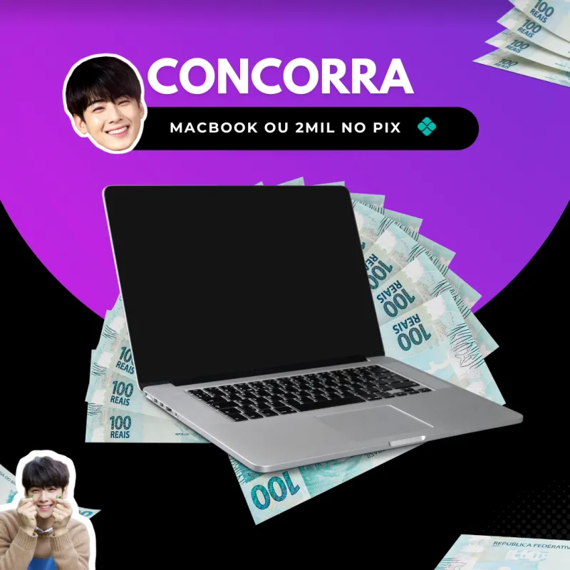 Imagem da campanha MacBook Pro 13" ou R$2.000 no PIX