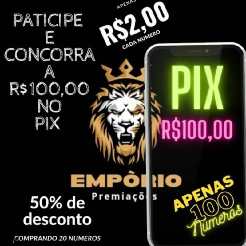 Imagem da campanha 100zinho no pix