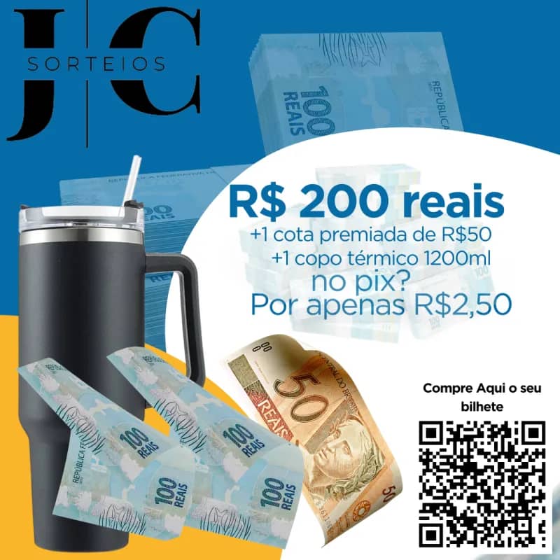 Imagem da campanha Pix na conta - R$200 na conta e mais R$50 para o bilhete premiado