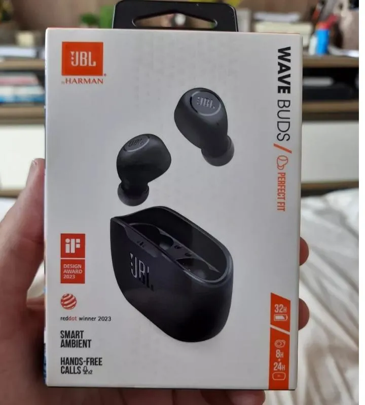 Imagem da campanha Fone de ouvido wave buds sem fio preto JBL