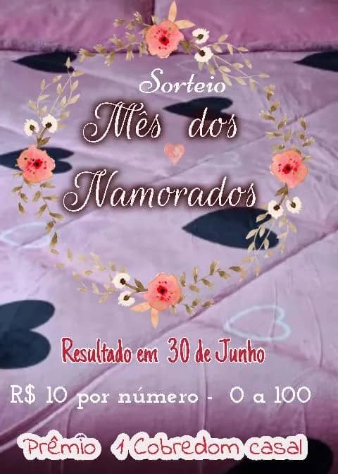 Imagem da campanha Sorteio do mês dos namorados❤️
