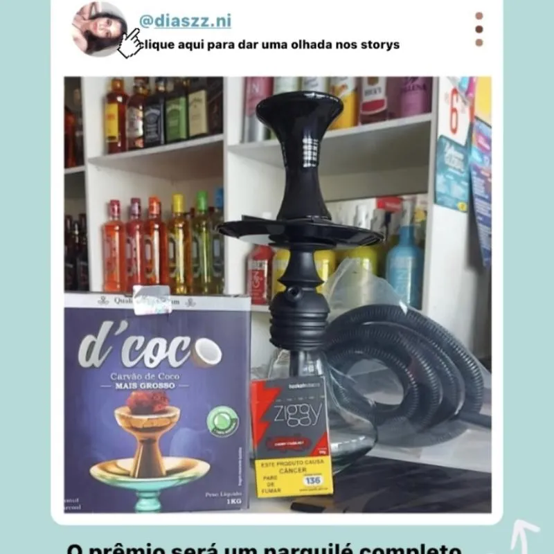 Imagem da campanha Rifa de Narguilé