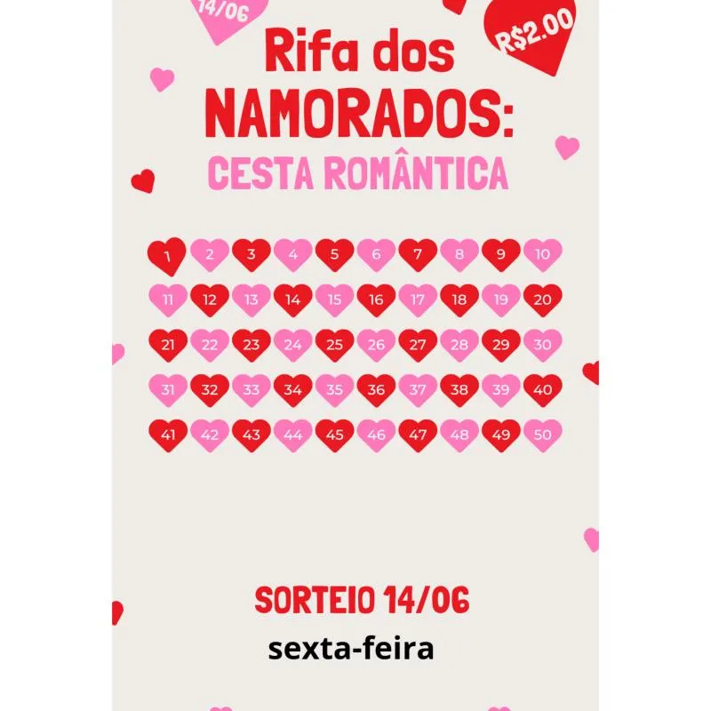 Imagem da campanha Rifa dia dos namorados