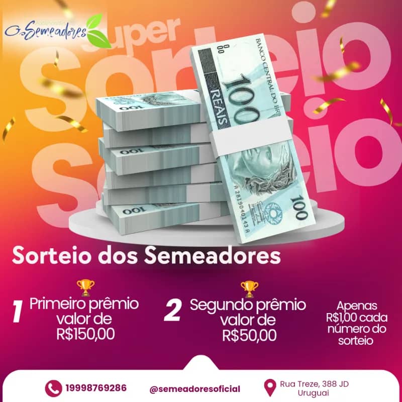 Imagem da campanha Em prol dos trabalhos com os adolescentes Os Semeadores