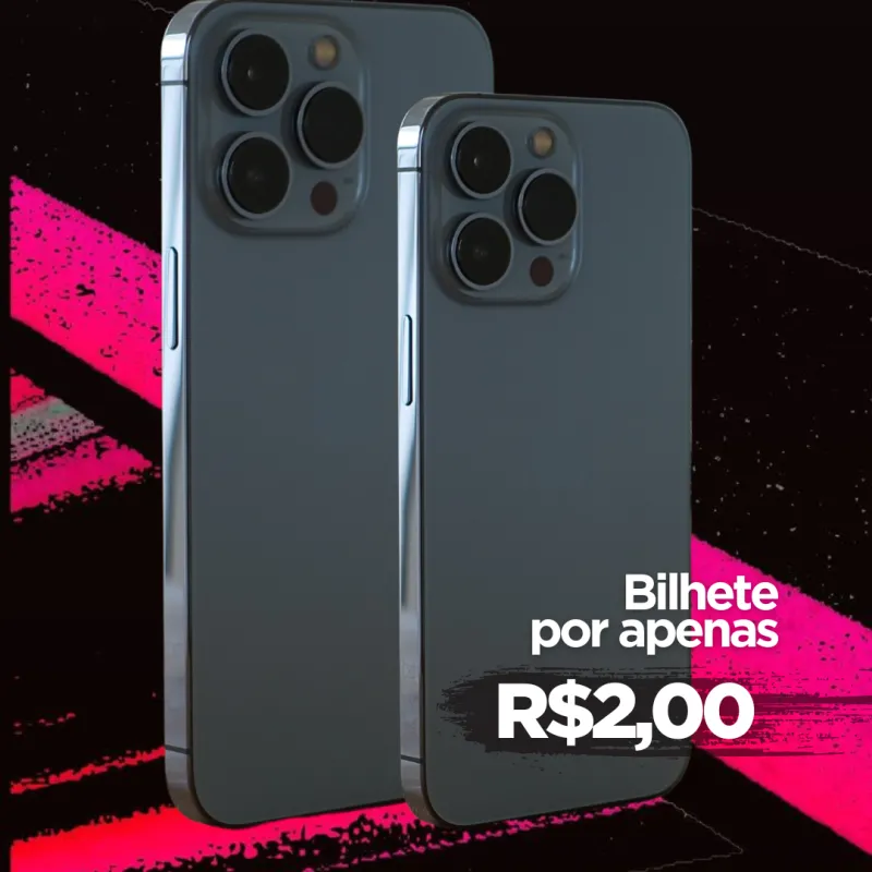 Imagem da campanha Rifa iPhone 15