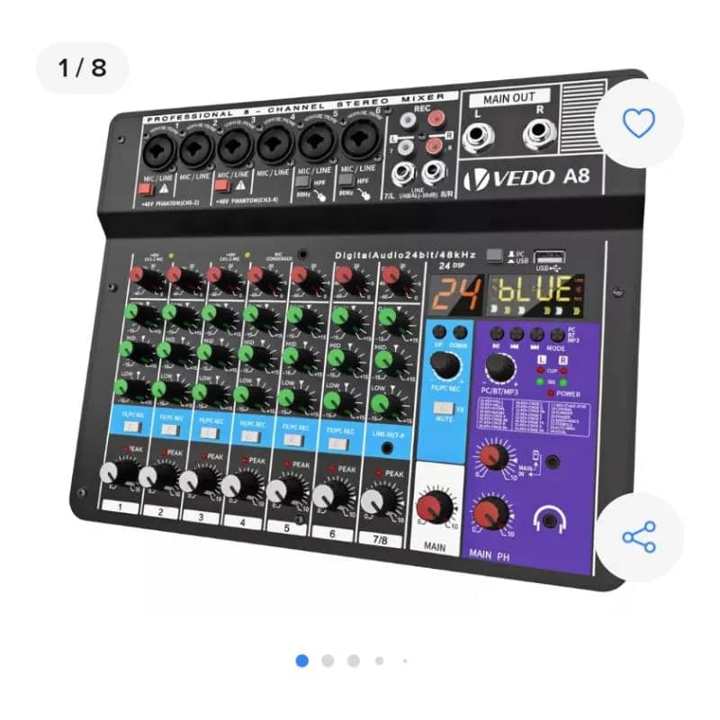 Imagem da campanha Mesa de Som 8 Canais