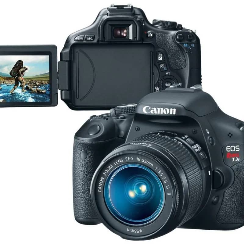Imagem da campanha Câmera Fotográfica Profissional Canon T3i com Lente18-55mm, carregador, bateria original, cartão de 32gb, alça e bolsa